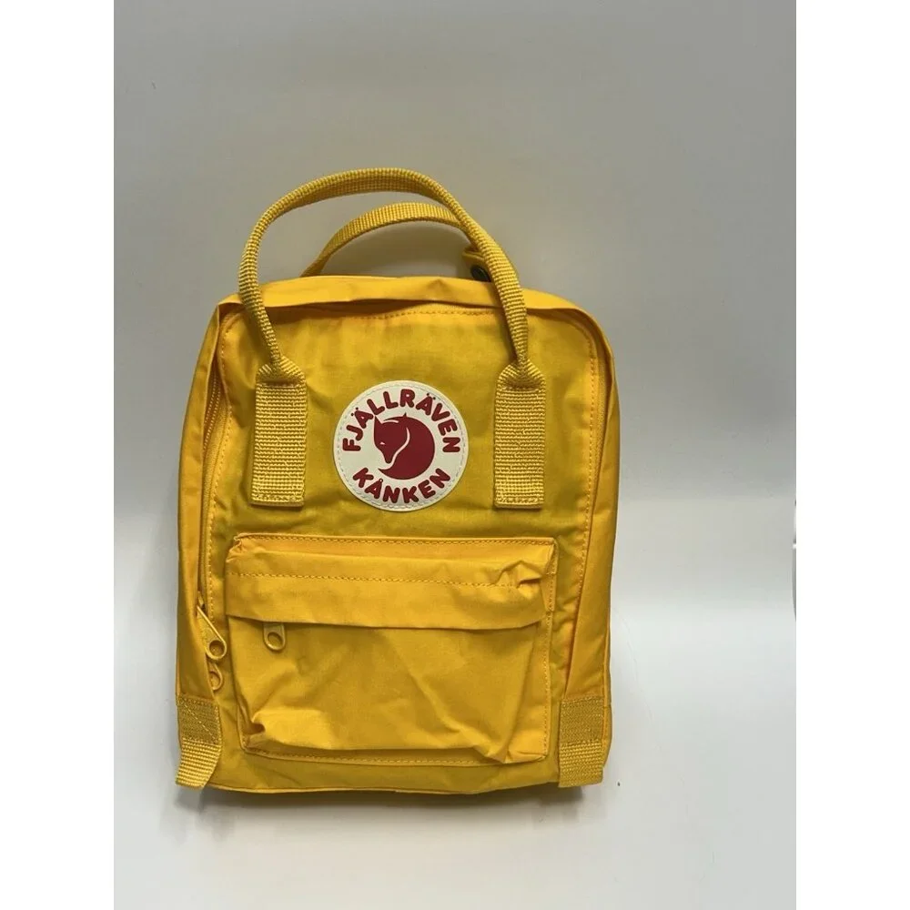 Fjallraven Kanken Mini Everyday Outdoor Backpack Yellow - Very Good Condition